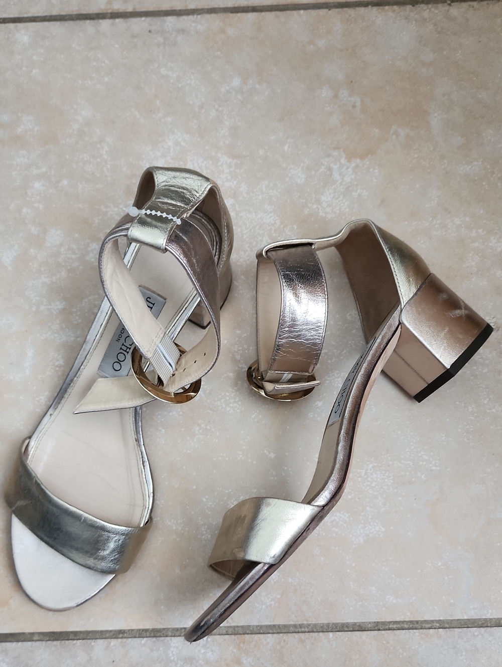 Jimmy Choo Golden Heels Size 37.5